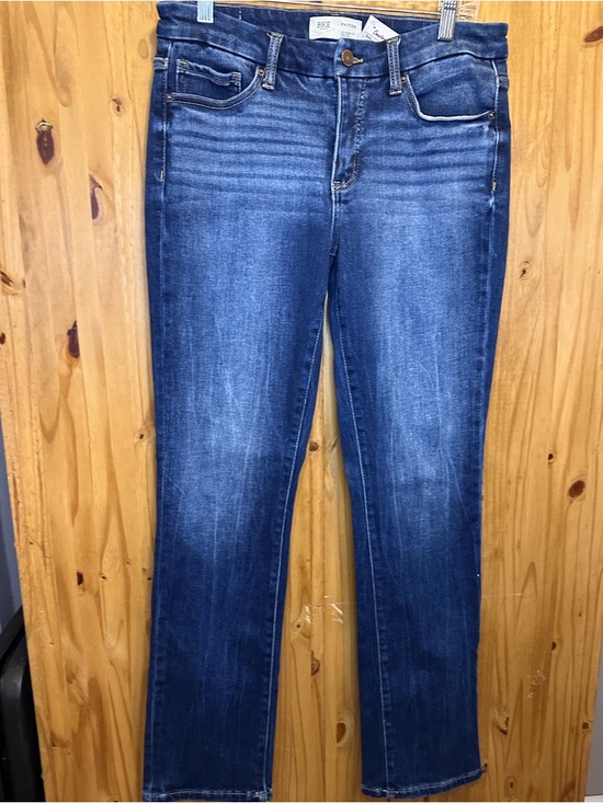 BKE Denim - BKE Women's Straight Leg Jeans in Dark Blue Wash